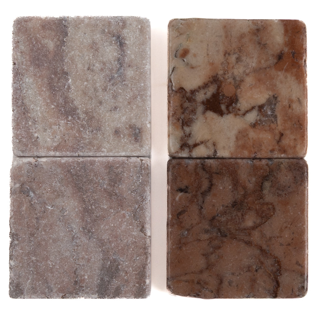 Marble 20x20mm  Chinese Red