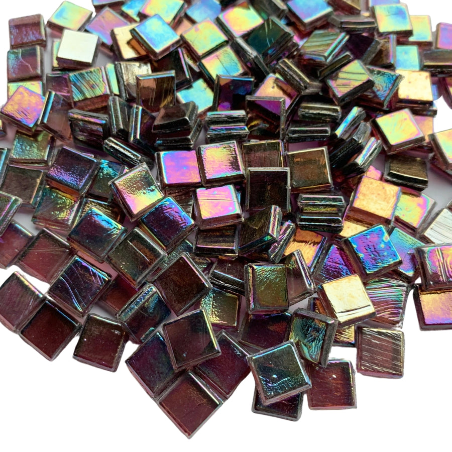 Pâtes De Verre Transparent 10mm Purpurite