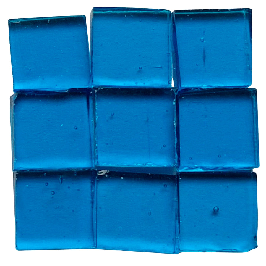 Glacier Tiffany Glass Mosaic 15mm Capri Blue