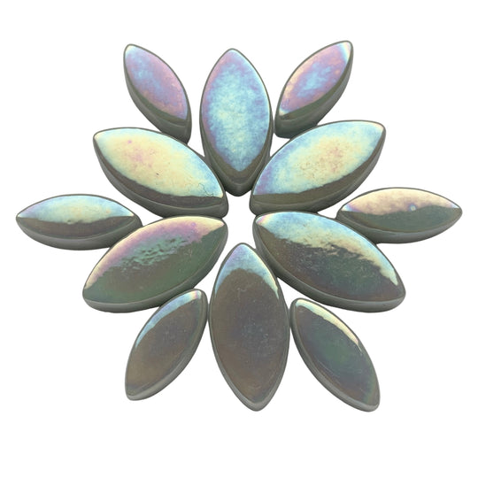 Ottoman Płatki Kwiatów Perłowo  jasnoszary