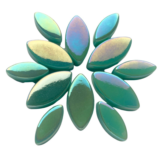 Ottoman Płatki Kwiatów Perłowo jasnoniebieski