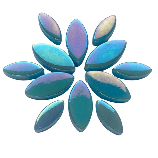 Ottoman Płatki Kwiatów Perłowo Turkus