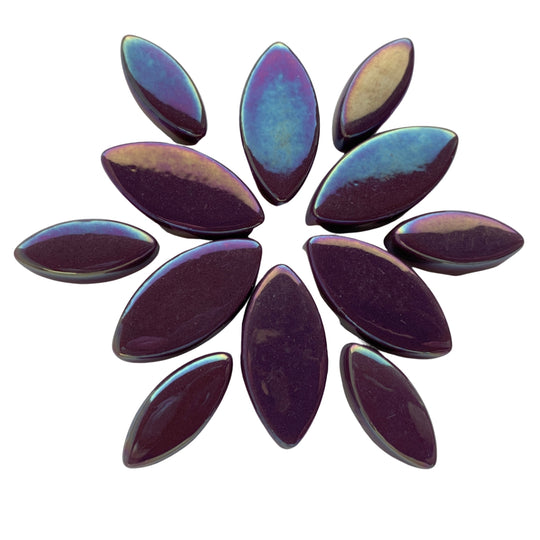 Ottoman Płatki Kwiatów Perłowo  Winogronowy