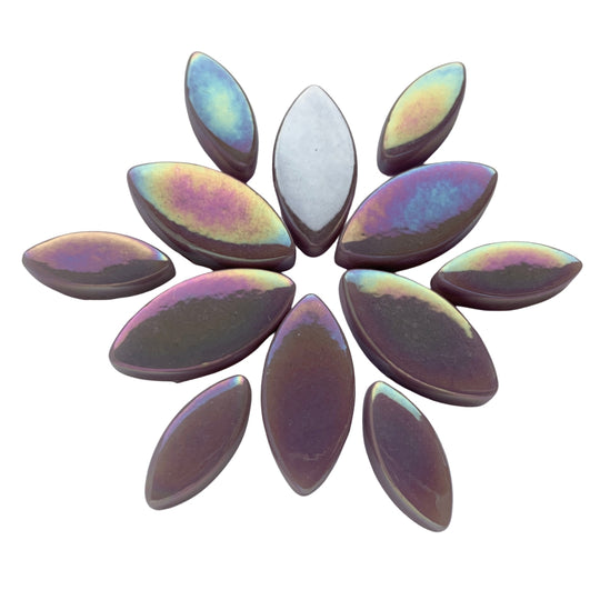 Ottoman Płatki Kwiatów Perłowo  Lila