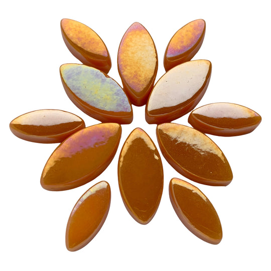 Ottoman Płatki Kwiatów Perłowo Pomarańczowy