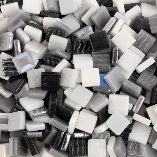 Ottoman 12mm Black-White Mix