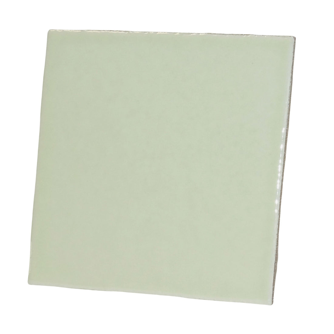 Porcelanowa płytka jasna zieleń 10cm