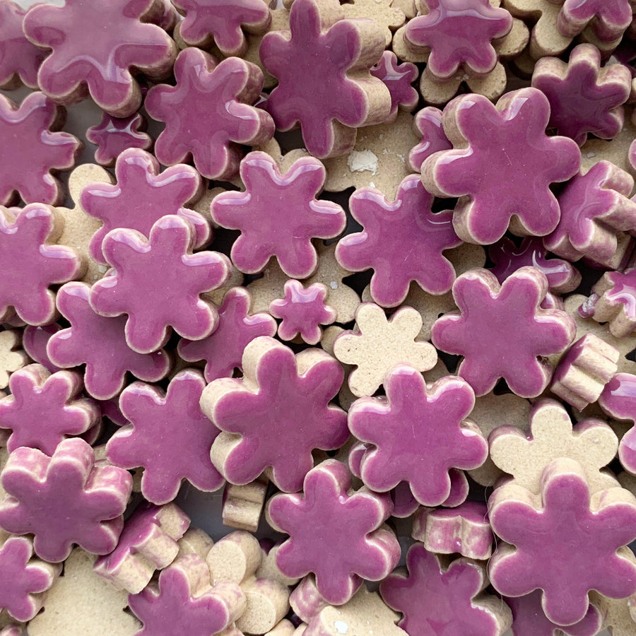 Charms Kwiaty Fioletowe