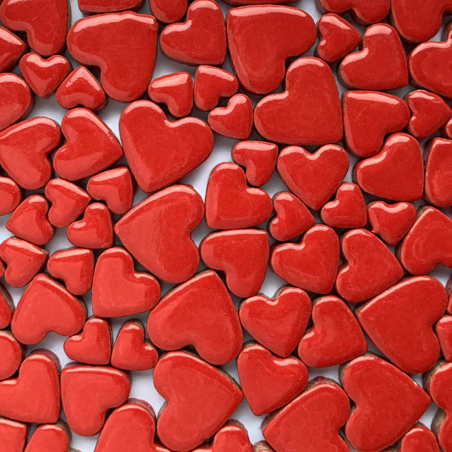 Charms Hartjes Rood