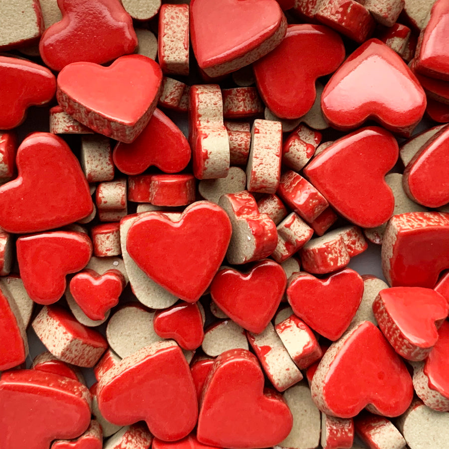 Charms Hartjes Rood