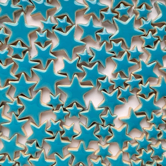 Ceramiczne Charmsy Gwiazdki Niebieskie