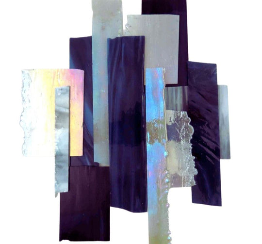 Odłamki szkła XL Szaro-czarne