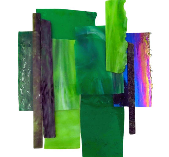 Odłamki szkła XL Zielone