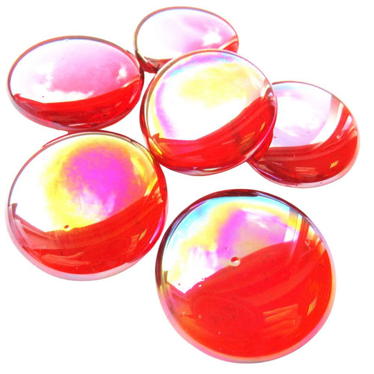 Glasdruppels XL  30-36mm Diamantoranje