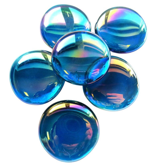 Krople szklane XL 30-36mm Diamentowy turkus