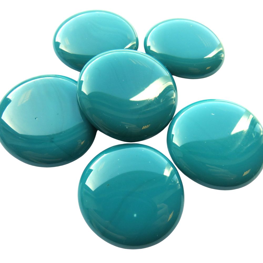 Billes de Verre XL 30-36mm  Cyan