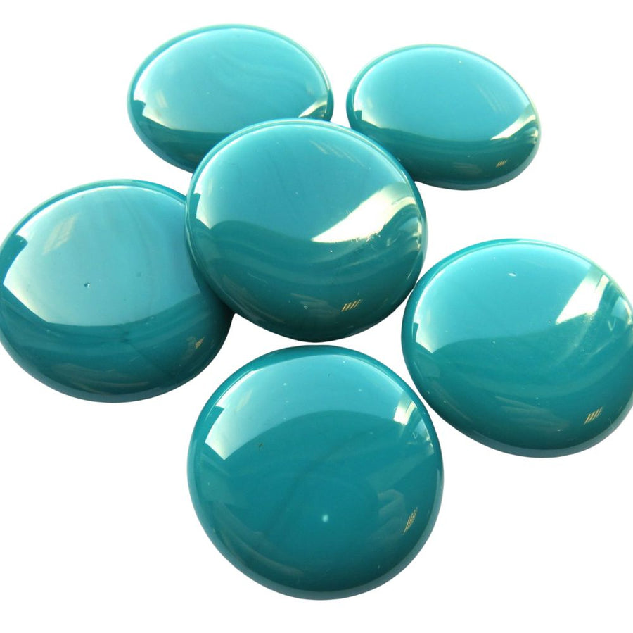 Billes de Verre XL 30-36mm  Cyan