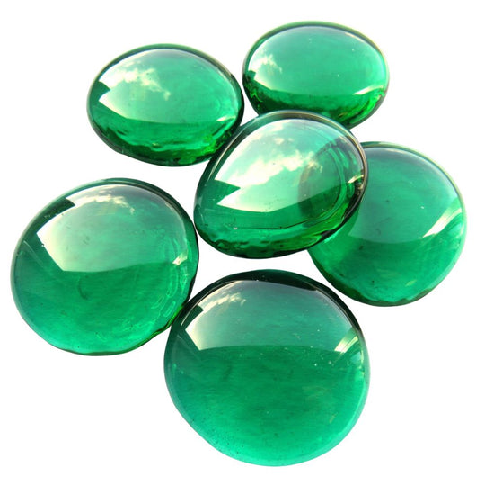 Krople szklane XL 30-36mm Kryształowy szmaragd