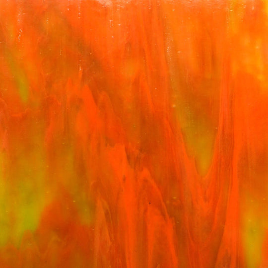 Glass Plate Flamingo Amber Swirl