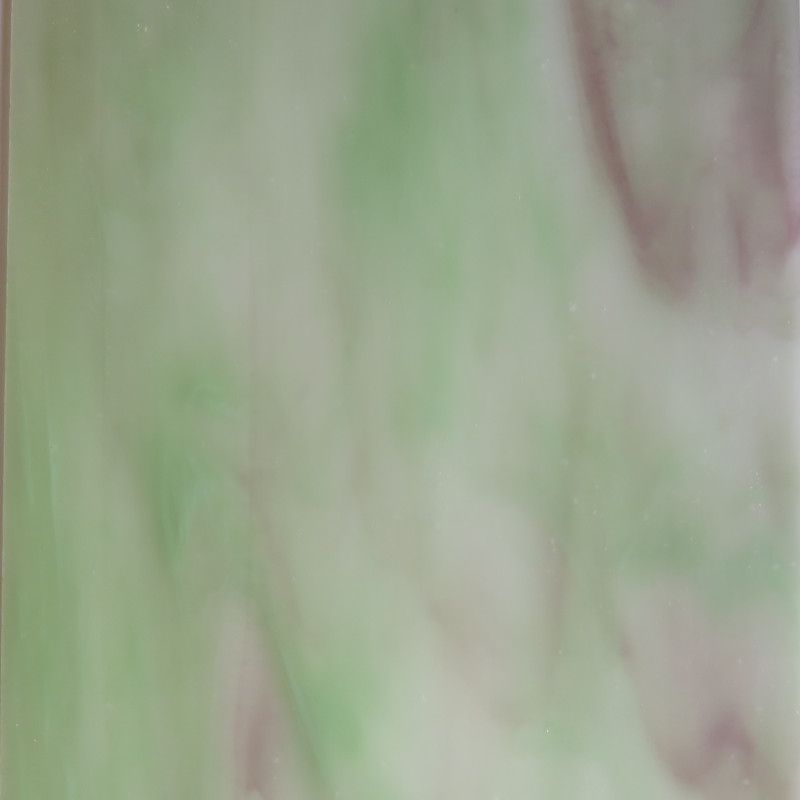 Plaque de Verre Vert Clair Lilas Moucheté