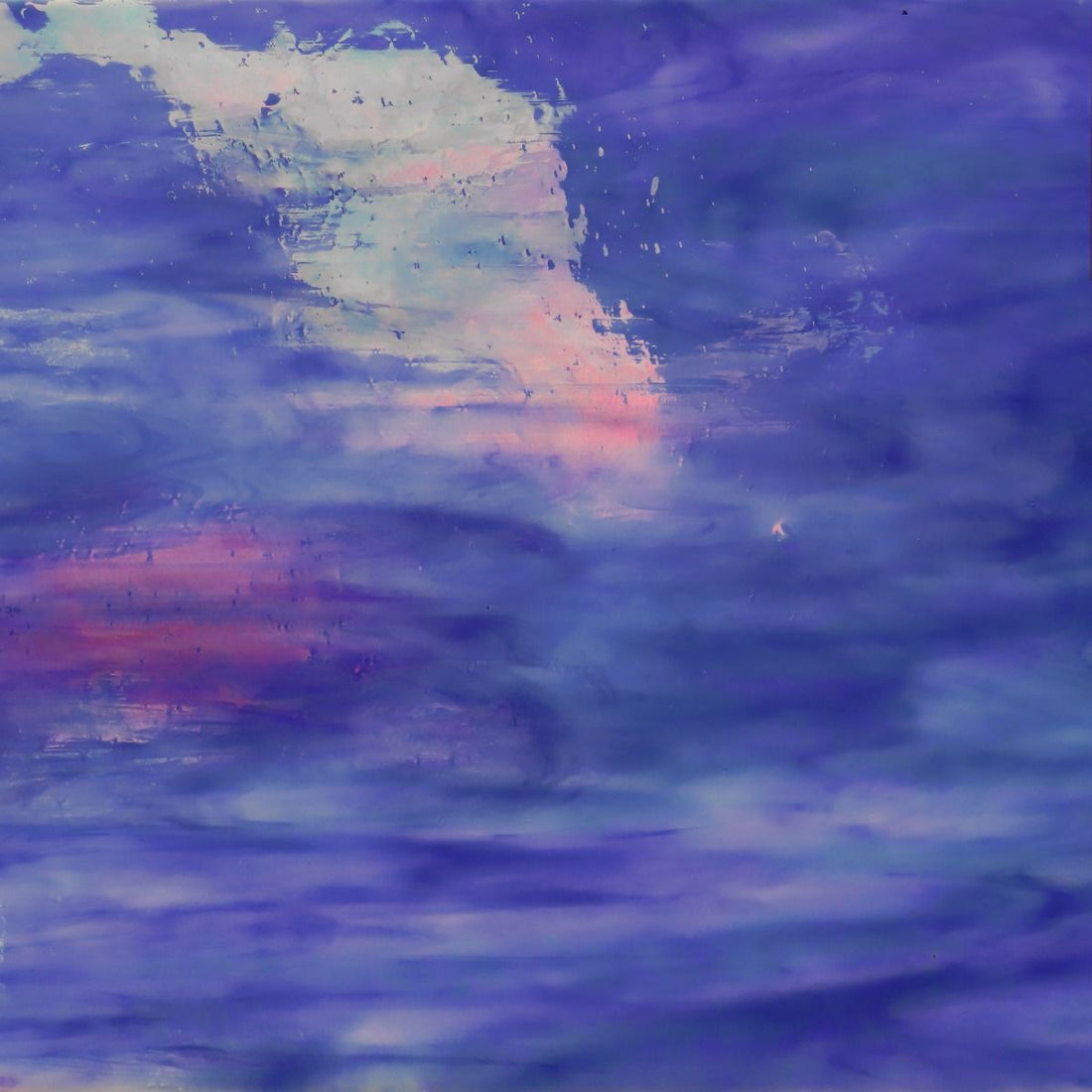 Glasplatte Amethystblau irisierend
