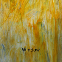 Glasplatte Honiggold