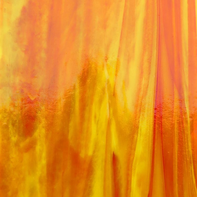 Glasplatte Dunkelorange Gelb
