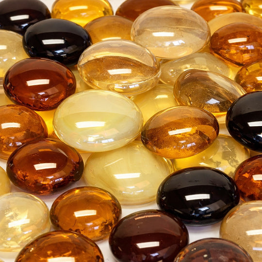 Billes de Verre  16-20 mm Caramel Mix