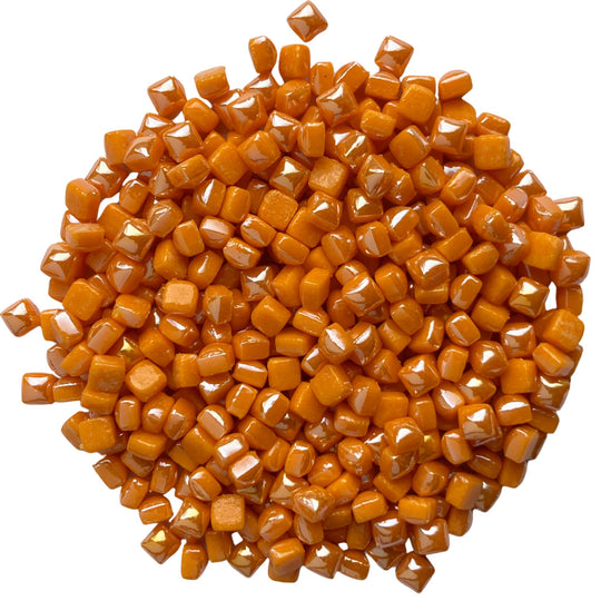 Mikro mozaika szklana 4,8mm Perłowy jasny pomarańczowy
