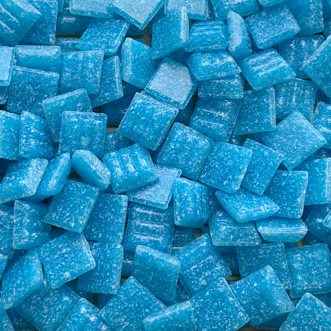 Glasmozaiek 10mm Turkoois (los)