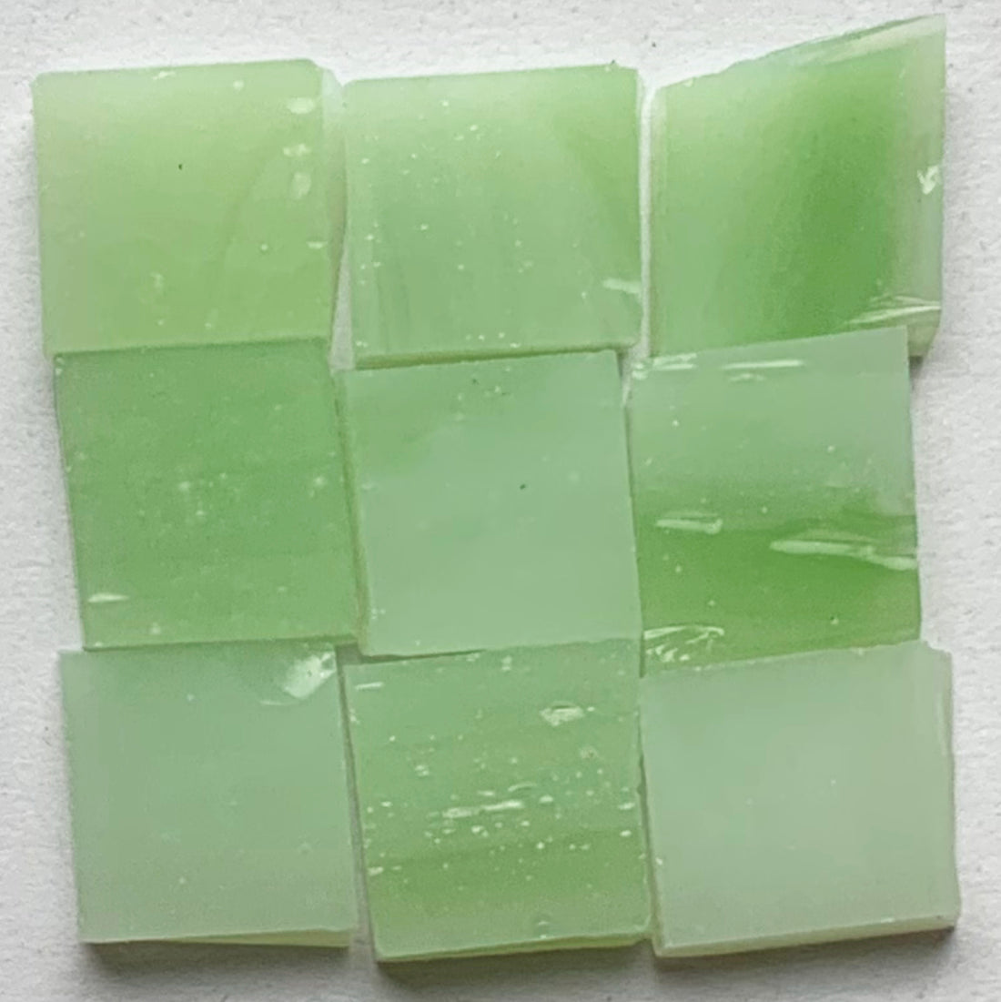 Tiffany Glacier jade: yksityiskohta, jossa on yhdeksän lasilaattaa