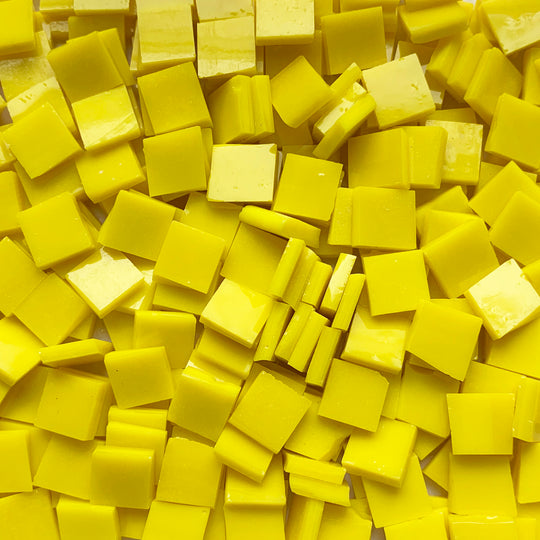 Mozaika szklana Tiffany Glacier 10mm Słoneczna żółć