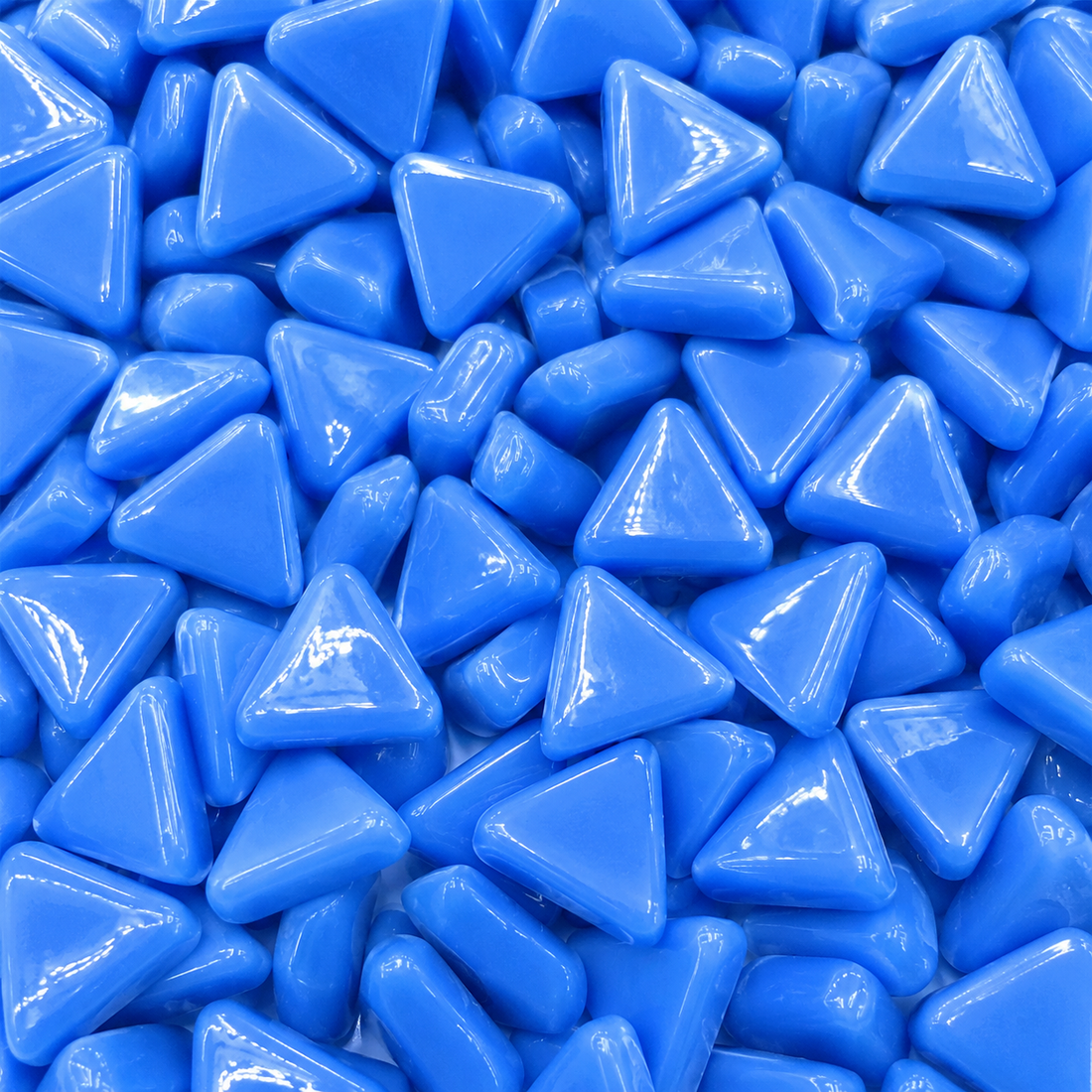Mini Glasmozaïek Driehoek Blauw
