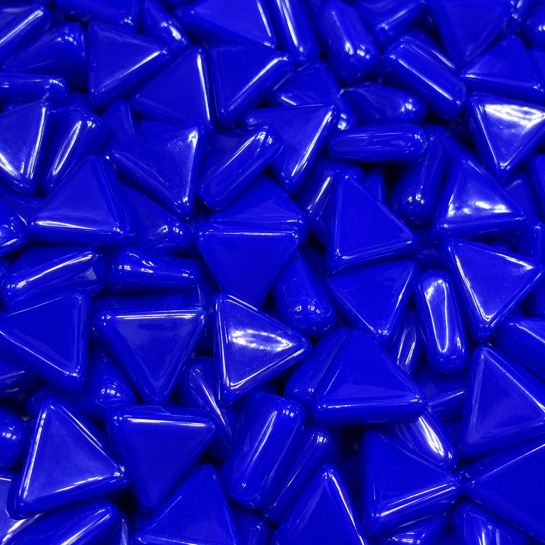 Mini Glasmozaïek Driehoek Brilliant Blauw