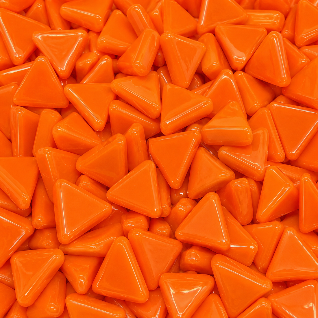 Mini Glasmosaik Dreieck Mandarin