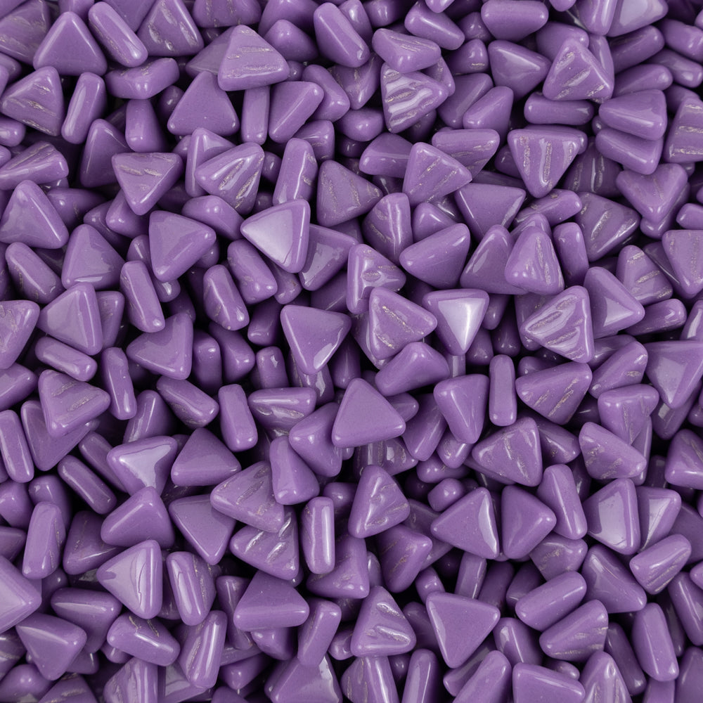 Packshot Mini Glass Mosaic Triangle – purple – 8mm