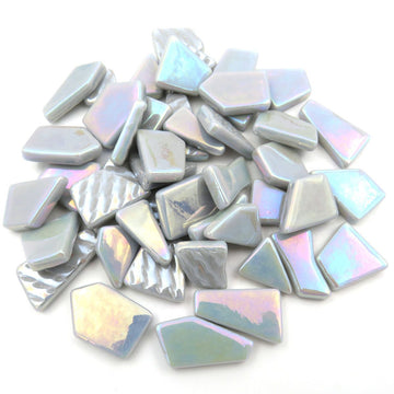 Ottoman Puzzles Iridescent Light Gray