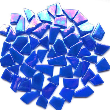 Ottoman Puzzles Iridescent Brilliant Blue