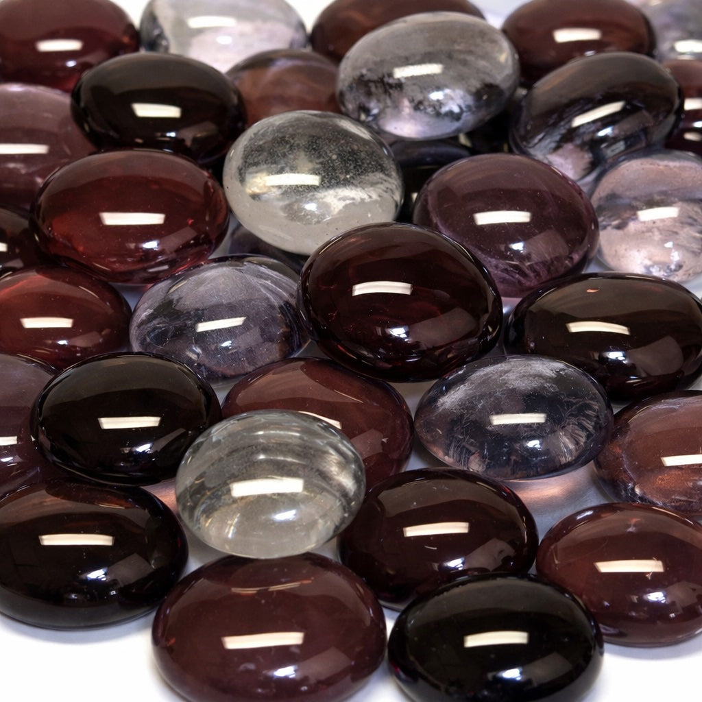 Glass Nuggets 16-20mm  Purple Mix