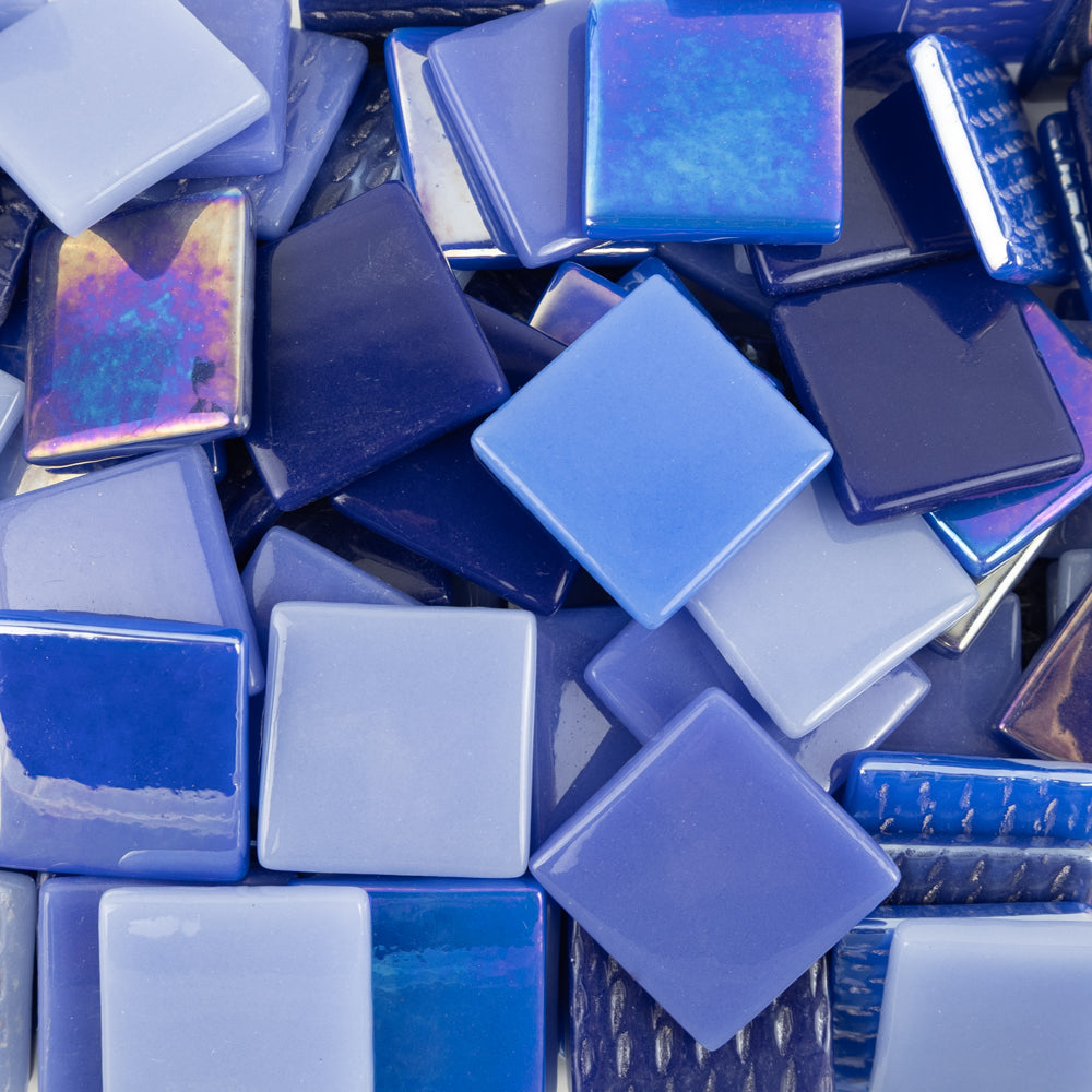 Packshot Pâte de Verre – blue - 25mm x 25mm