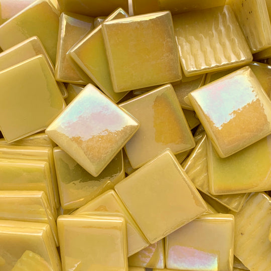 Pâte de Verre perłowa 25 mm opalowyzolty