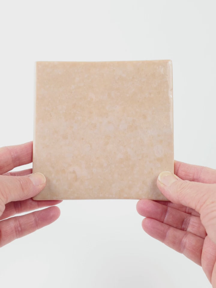 Video showing Morasutti Smalti mosaic tile – beige – 11.5 x 11.5 cm, rotated to show full tile