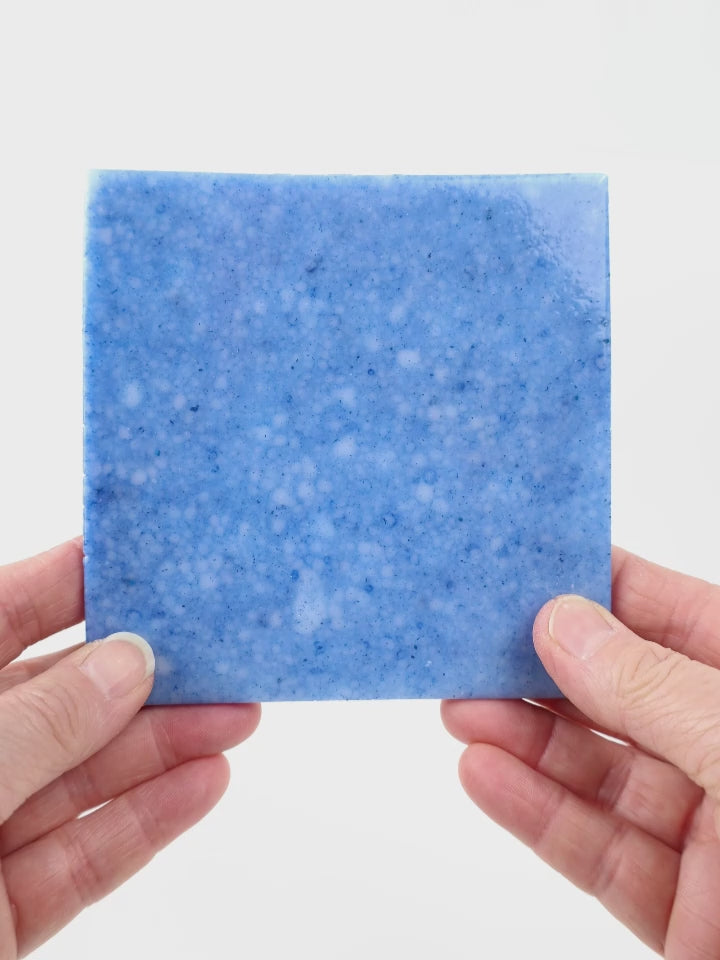 Video showing Morasutti Smalti mosaic tile – blue – 11.5 x 11.5 cm, rotated to show full tile