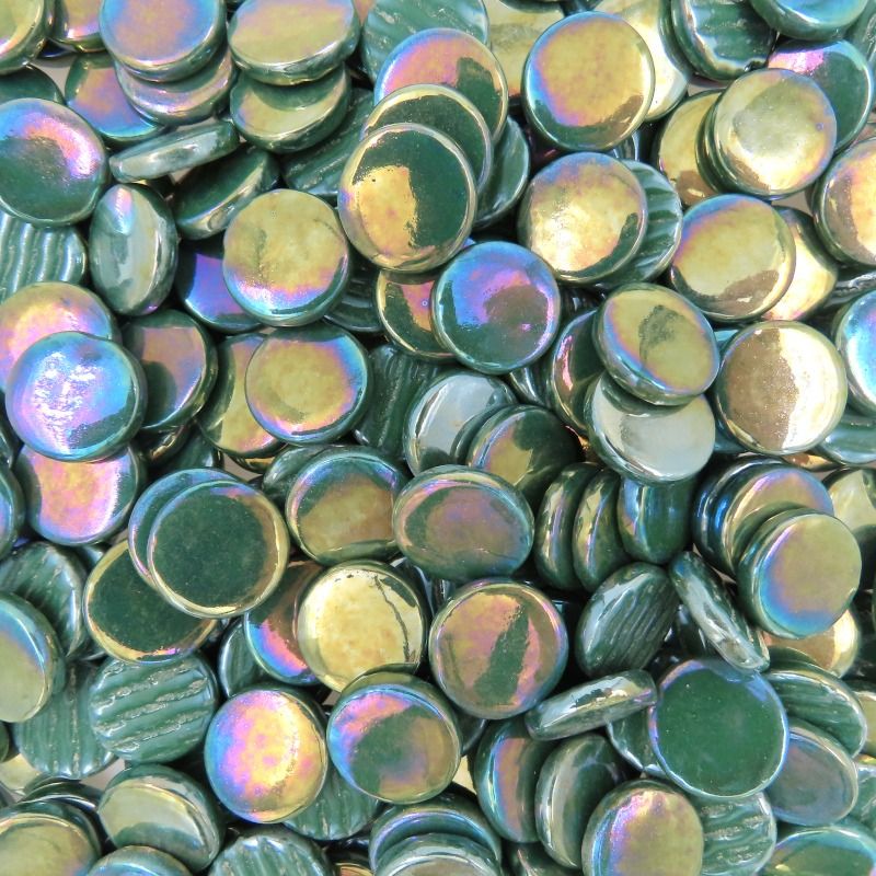 Rounds Pearlised 18mm   Spruce Green