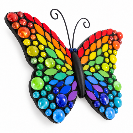 Regenboog Vlinder 24cm