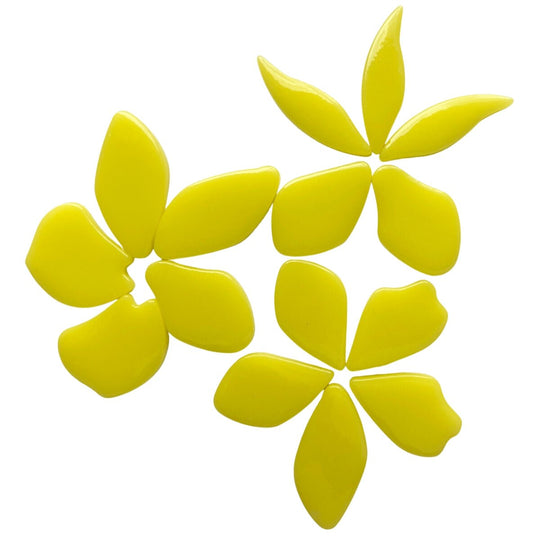 Szkło Płatki Kwiatów kwas żółty