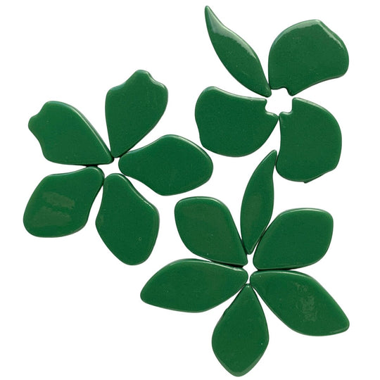 Szkło Płatki Kwiatów sosnowa zieleń