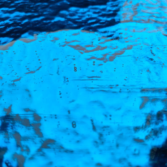 Miroir Coloré Bleu Paon