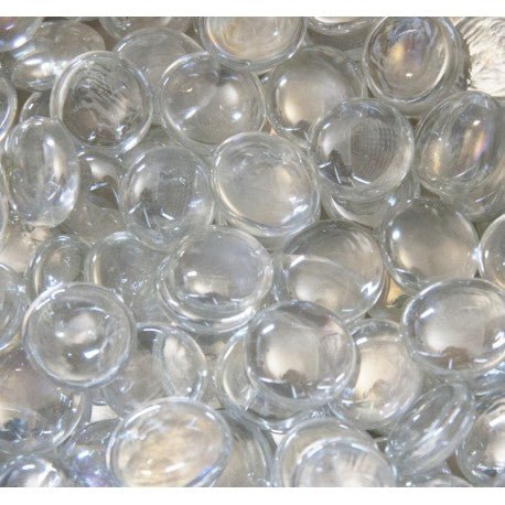 Glass Nuggets 16-20mm  Clear Diamond