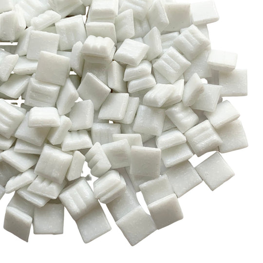 Glasmosaik 10mm  Mattweiß